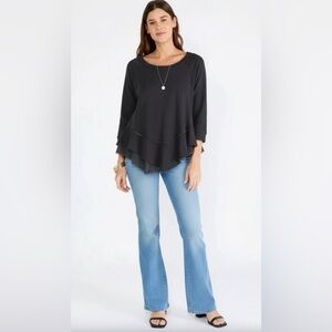 American able raw edge hood sweatshirt.swipe